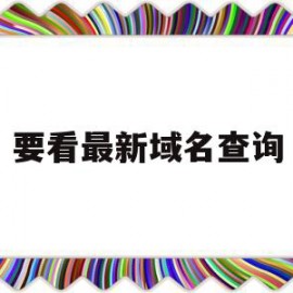 要看最新域名查询(要看最新域名查询的软件)