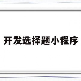 开发选择题小程序(编程选择题题库搜索工具)