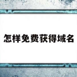 怎样免费获得域名(怎样免费获得域名验证码)