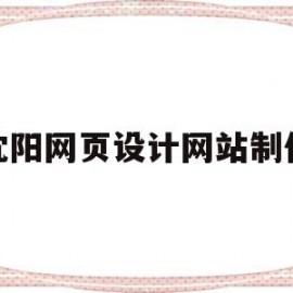 沈阳网页设计网站制作(沈阳网页设计培训学校)