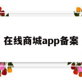 在线商城app备案(网上商城备案选择服务内容)