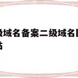 包含顶级域名备案二级域名医疗网站的词条