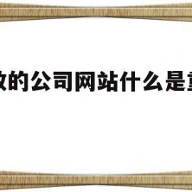 有效的公司网站什么是重要的(企业网站的重要作用主要体现在哪些方面?)