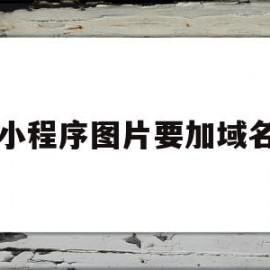 小程序图片要加域名(小程序图片要加域名吗)