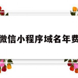 微信小程序域名年费(微信小程序配置的域名需要自己买吗)