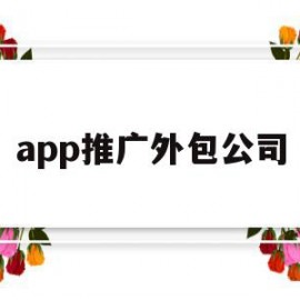 app推广外包公司(app推广外包从哪里接单)