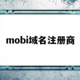 mobi域名注册商(moe域名备案)
