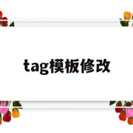 关于tag模板修改的信息