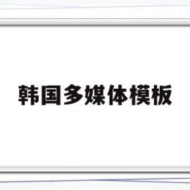 韩国多媒体模板(韩国多媒体模板app)