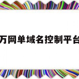 万网单域名控制平台(万网注册域名查询官方网站)
