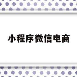 小程序微信电商(小程序微信认证费用)