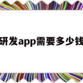 研发app需要多少钱(研发了一个app以后怎么盈利)