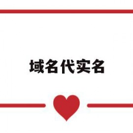 域名代实名(域名实名认证怎么认证)