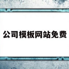 包含公司模板网站免费的词条