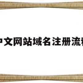 中文网站域名注册流程(中文网站域名注册流程及费用)
