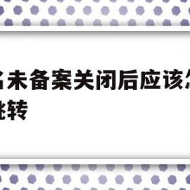 关于域名未备案关闭后应该怎么做跳转的信息