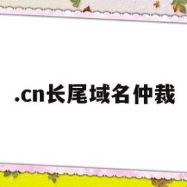 关于.cn长尾域名仲裁的信息