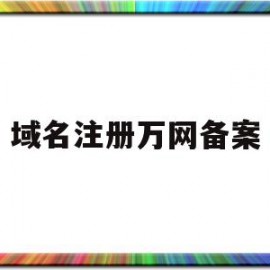 域名注册万网备案(万网域名注册官网中文域名)