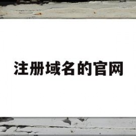 注册域名的官网(域名注册官方网站)
