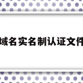 域名实名制认证文件(域名实名审核中能用吗)