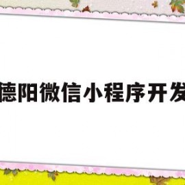 德阳微信小程序开发(德州小程序开发制作)