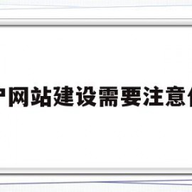 门户网站建设需要注意什么(门户网站建设需要注意什么细节)