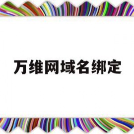 万维网域名绑定(万维网域名注册步骤)