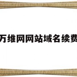 万维网网站域名续费(万维网上注册的域名如何备案)