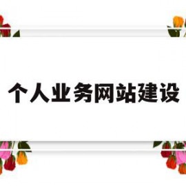 个人业务网站建设(网站建设个人心得感悟)
