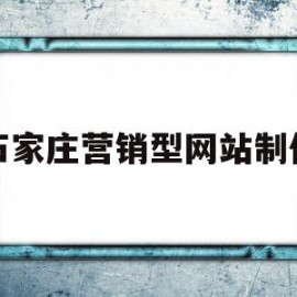 石家庄营销型网站制作(石家庄营销型网站制作中心)