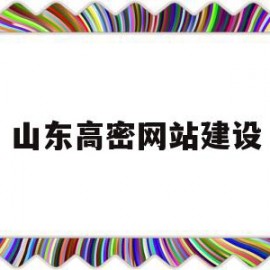 包含山东高密网站建设的词条