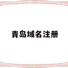 青岛域名注册(域名注册服务中心)