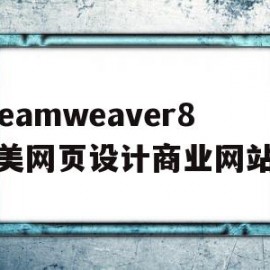 关于dreamweaver8完美网页设计商业网站篇的信息