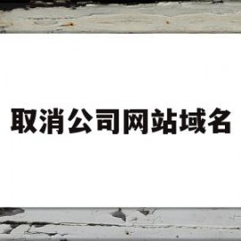 取消公司网站域名(取消公司网站域名怎么办)