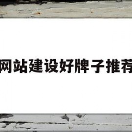 网站建设好牌子推荐(网站建设好牌子推荐怎么写)