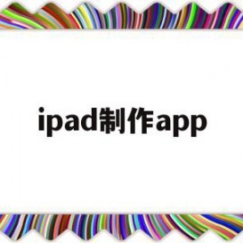 ipad制作app(ipad制作表格软件)
