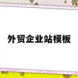 外贸企业站模板(外贸建站)