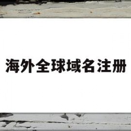 海外全球域名注册(国外最好的域名注册商)