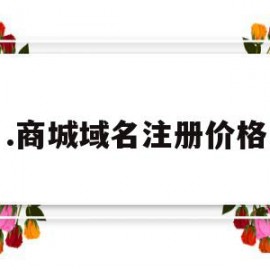 .商城域名注册价格(商城域名值多少钱一个)