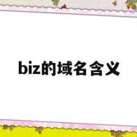 biz的域名含义(域名为biteduen)