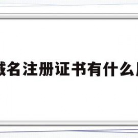 域名注册证书有什么用(域名注册有用吗)