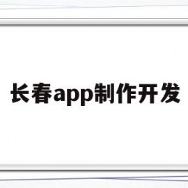 长春app制作开发的简单介绍