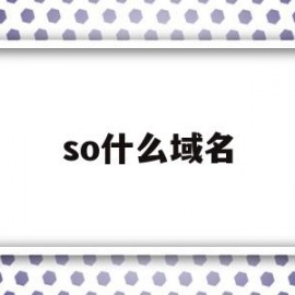 so什么域名(sb是哪里的域名)