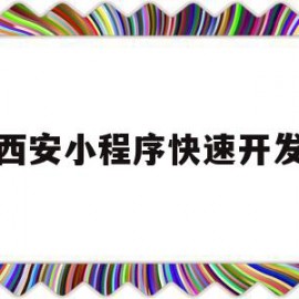 西安小程序快速开发(西安小程序快速开发企业)