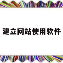 建立网站使用软件(建立网站应使用的状况评估方法)