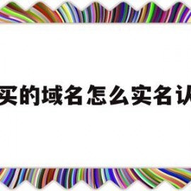 购买的域名怎么实名认证(域名实名认证后下一步怎么弄)