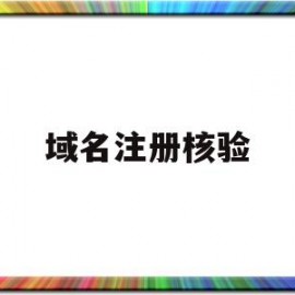 域名注册核验(域名审核)