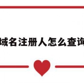 域名注册人怎么查询(怎么查域名注册信息查询)