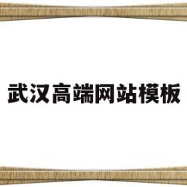武汉高端网站模板(武汉网站关键字排名)