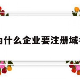 为什么企业要注册域名(企业为什么要建立自己的网站)